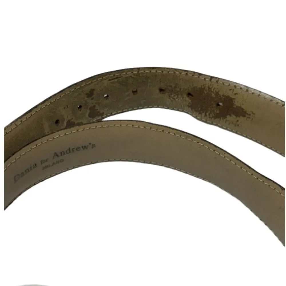 Vera Pelle Belt Genuine Leather Made in Italy 100/40 Dania for Andrew’s